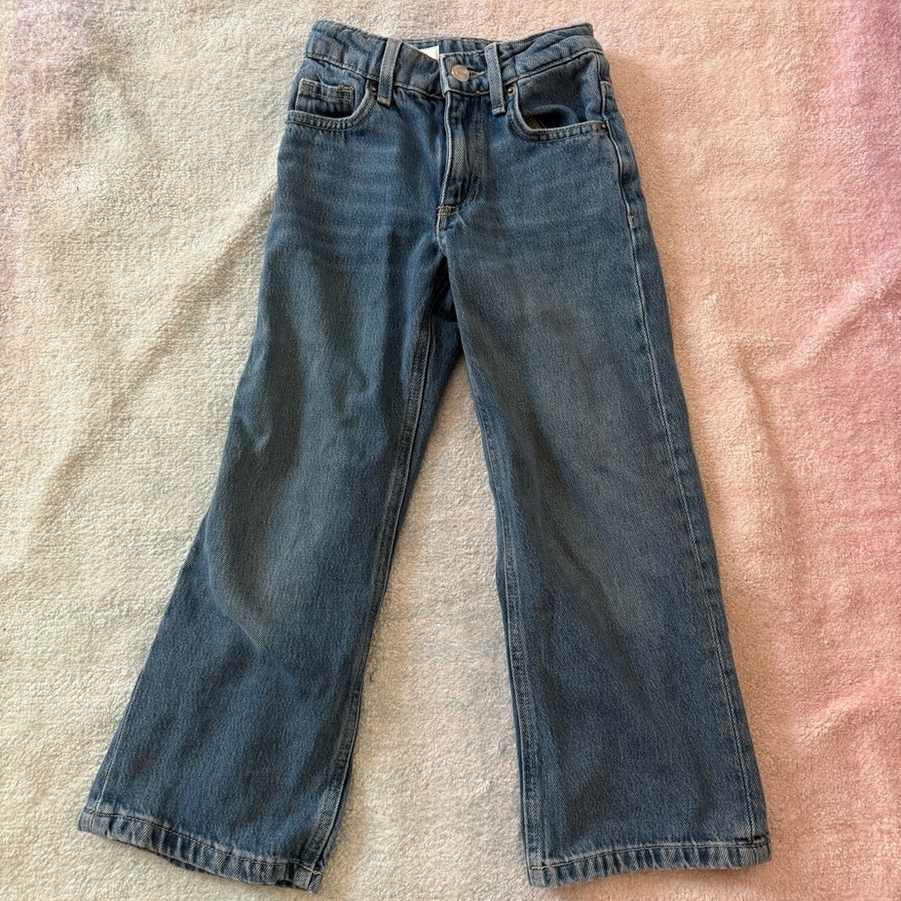 Zara Girls Wide Leg Jeans - Size 6-7